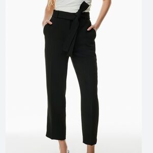 Wilfred Black Tie Front Trousers